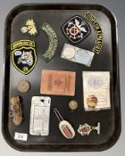 A group of Russian and other collectables of military interest including metal tank,