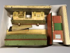 A group of 20th century tin plate railway buildings