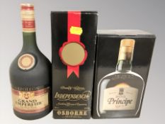 A bottle of Napoleon Grand Empereur fine French brandy 100cl,