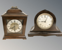 A Smith's chiming eight day bracket clock,