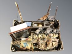 A group of scale model boats (1 box)