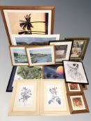 Assorted pictures and prints (1 box)