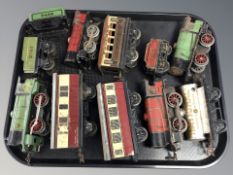 A group of 20th century tin plate rolling stock