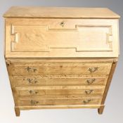 A 20th century Danish oak bureau, 92 cm W x 47 cm D x 102 cm H.
