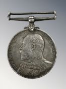 An Edward VI Royal Naval Reserve Long Service Medal named to 75908 J Roberts Sean.