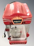 A popcorn machine
