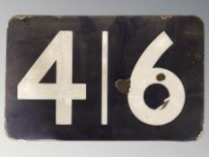 20th century enamelled metal railway sign,