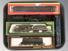 A group of Hornby and other OO gauge locomotives, tenders, etc, some boxed.