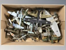 Assorted die cast model aircraft, Airfix modelling kit,
