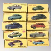 A group of Atlas Editions Dinky die cast cars,