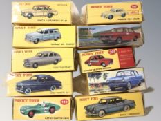 A group of Atlas Editions Dinky die cast cars,