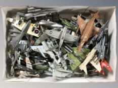 Assorted die cast scale model aircraft.
