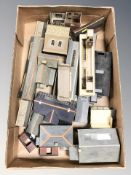 Assorted model railway buildings.