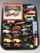 A group of Days Gone die cast delivery vans, a Corgi British Railways box set.