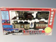 A battery operated Western Express electric train set.