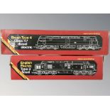 A Hornby R075BR Class 47 Diesel Loco, together with an R751 BR Loco Co-co Diesel,