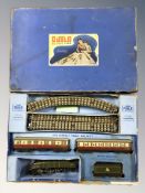 A Hornby Dublo electric train set.