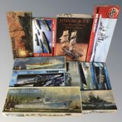 Assorted vehicle scale modelling kits including Airfix, Revell, etc.
