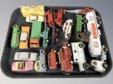20th century tin plate vehicles including Dinky.
