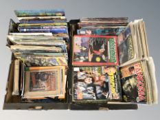 Assorted comics and annuals including sci-fi, superheroes, graphic novels, etc.