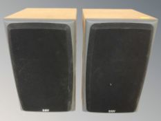 A pair of Bowers & Wilkins speakers, height 33 cm.