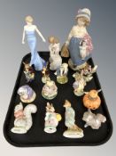 A Royal Doulton figure of Diana Princess of Wales, a willow tree figure,