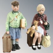 Two Royal Doulton figures, 'The Boy Evacuee' HN3202, No.