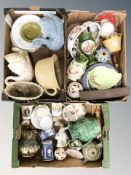 A large quantity of 20th century ceramics, vases, Jasperware items, etc.