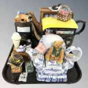 A group of Ringtons novelty tea pots.