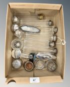 Assorted silver mounted items etc