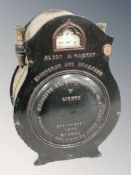 An Alder & Mackay, Edinburgh and Bradford, gas meter, height 45 cm.