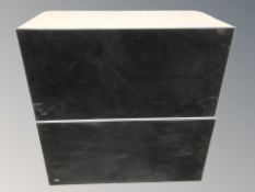 A pair of Bang & Olufsen Beovox 3702 speakers.
