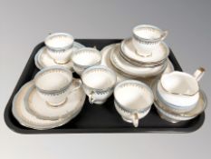 Twenty-one pieces of Salisbury tea china