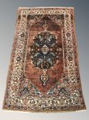 A Hamadan rug, North-West Iran, 201 cm x 121 cm.