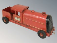 A Triang tin plate model of a locomotive, length 53 cm.