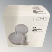 A Home twelve piece dinner service in box.