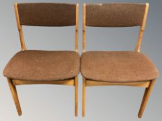 A pair of 20th century Danish teak chairs