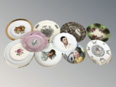 Assorted collectors plates including Coalport, Royal Doulton Christmas plates, etc.