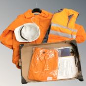 A British Railways hard hat and high visibility jackets.
