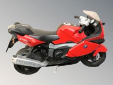 A child's electric motorcycle.