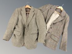 A Harris tweed blazer, size 12, and a St. Michael tweed blazer, chest 39-40 inches.