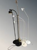 A group of Scandinavian standard lamps