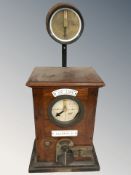 A railway block indicator, height 57 cm.