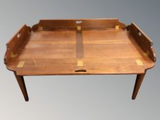 A butler's tray table, 108 cm x 66 cm x 57 cm.