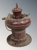 A Petromax kerosene lamp, height 43 cm.