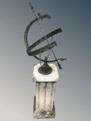 A sun dial,