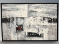 Danish School : Abstract study, oil on canvas, 120 cm x 80 cm.