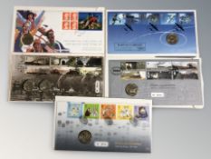 A group of first day coin covers.