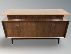 A G Plan 1970's mahogany sideboard, 150 cm W x 85 cm H.