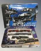 A Classic train set, battery operated,